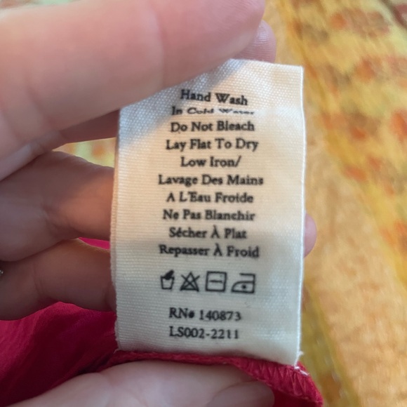 Love Shack Fancy Ruffle Mini  Skirt Medium Red Plaid Lace Ribbon - Picture 5 of 5